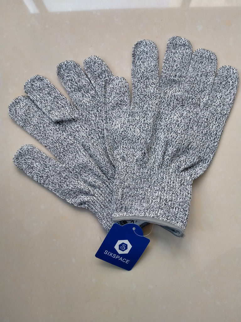 SIXSPACE 2 Pcs Grayish-White Gloves