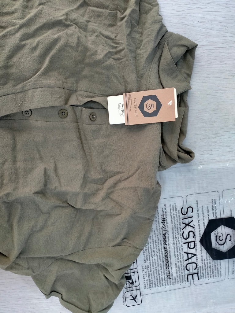 SIXSPACE Men's Linen Shirts Short Sleeve Casual Shirts Button Down Shirt for Men Beach Summer Wedding Shirt